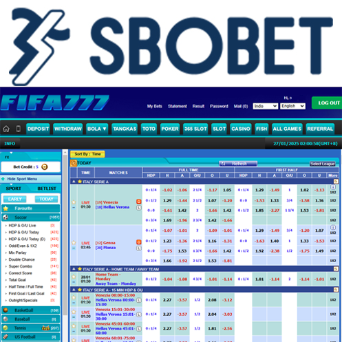 FIFA777: Link Situs Mix Parlay Bola Agen Judi Bola Terpercaya